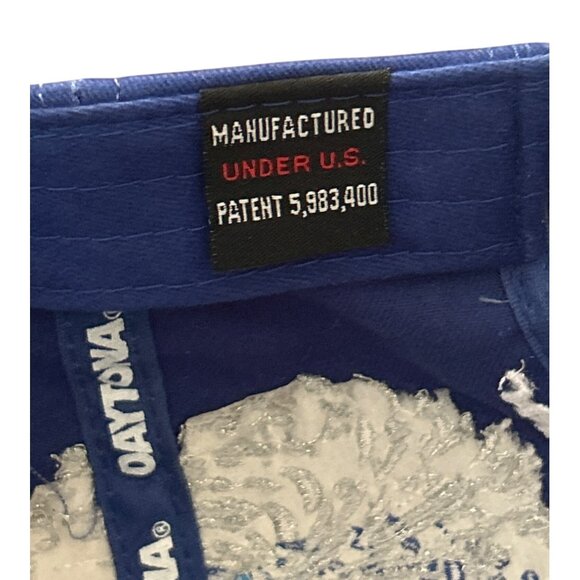 Vintage Daytona 2005 Pepsi 400 Racing Cap Blue & Silver Fireworks Design - Picture 7 of 9